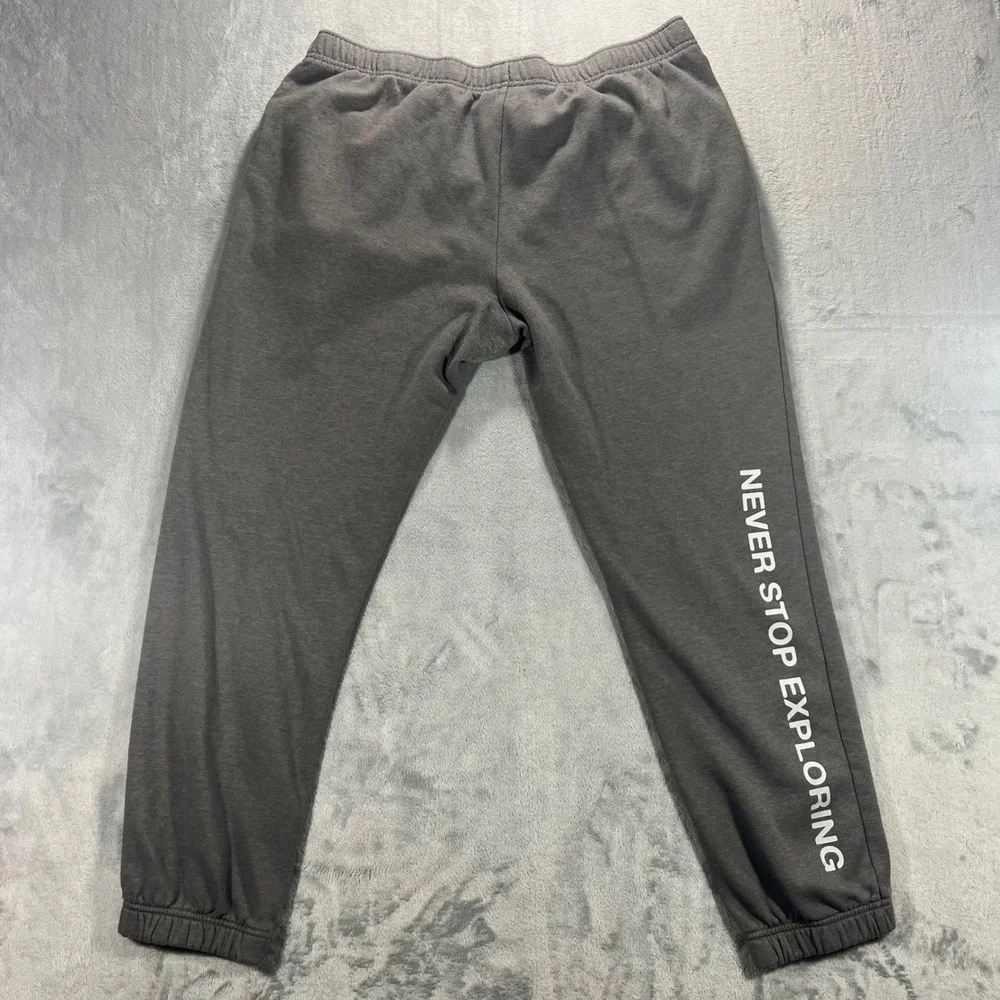 THE NORTH FACE Sweatpants‎ Mens XL Gray Fleece Never Stop Exploring A5A6S
